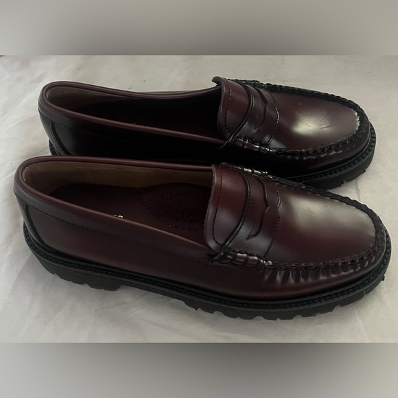G.H. Bass WEEJUNS WOMENS WINE LEATHER Slip-On Loafers SHOES 7.5 $185 - Picture 5 of 15